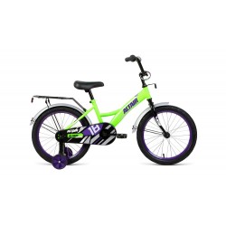 Велосипед детский ALTAIR KIDS 18, 1 скорость, ярко-зеленый/фиолетовый