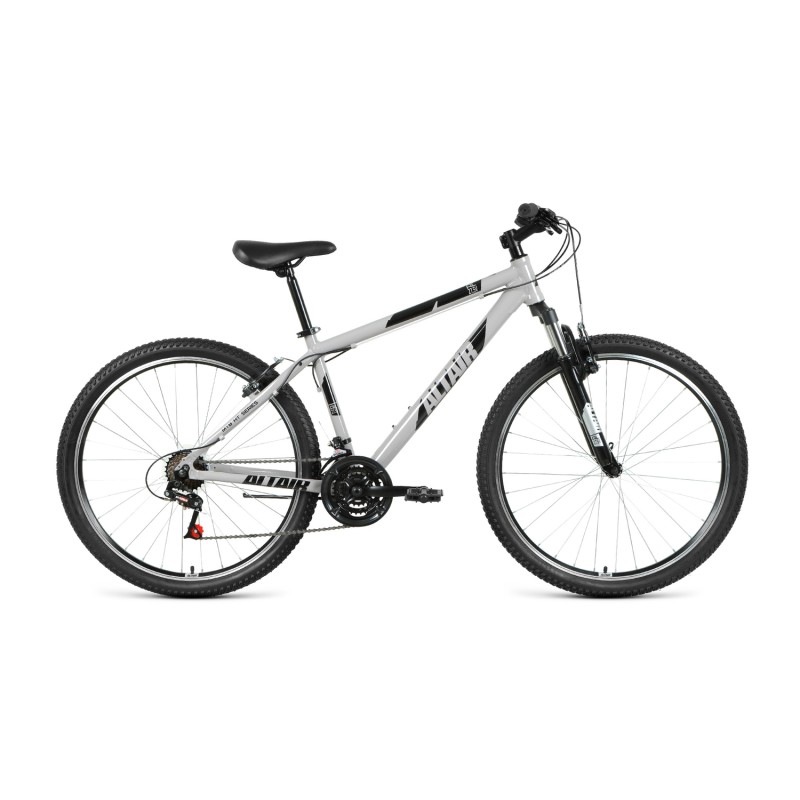 Велосипед горный хардтейл взрослый ALTAIR AL 27.5 V, рост 17, 21 скорость, серый/черный