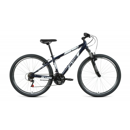 Велосипед горный хардтейл взрослый ALTAIR AL 27.5 V, рост 15, 21 скорость, темно-синий/серебристый