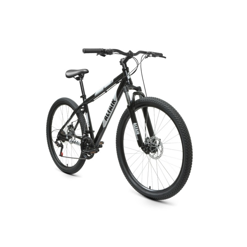 Велосипед горный хардтейл взрослый ALTAIR AL 27.5 D, рост 19, 21 скорость, черный/серебристый