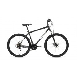 Велосипед горный хардтейл взрослый ALTAIR AL 27.5 D, рост 17, 21 скорость, черный/серебристый