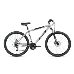 Велосипед горный хардтейл взрослый ALTAIR AL 27.5 D, ротс 19, 21 скорость,серый/черный