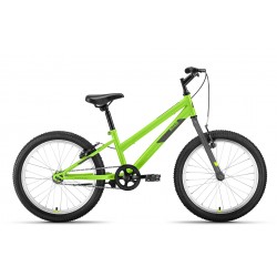 Велосипед детский горный Altair MTB HT low, 20", 1 скорость, рост 10,5", ярко-зеленый/серый