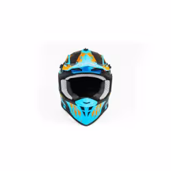 Мотошлем Motoland GTX 633 #2, синий/оранжевый, размер L