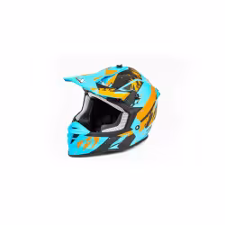 Мотошлем Motoland GTX 633 #2, синий/оранжевый, размер M