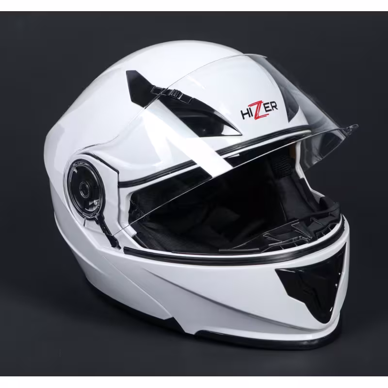 Мотошлем Hizer 627, белый, размер L