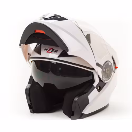 Мотошлем Hizer 627, белый, размер L