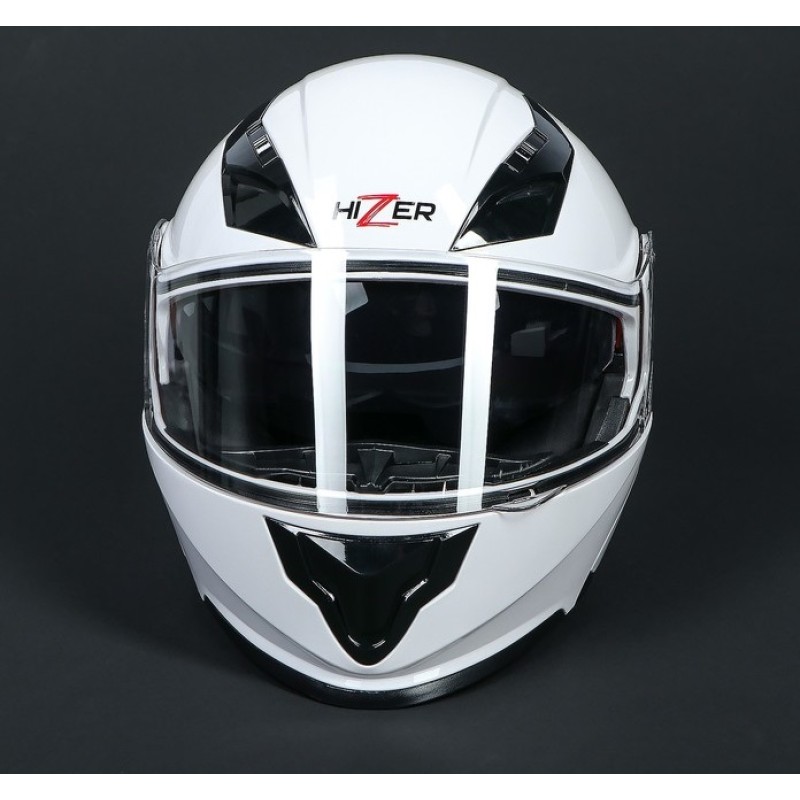 Мотошлем Hizer 627, белый, размер L