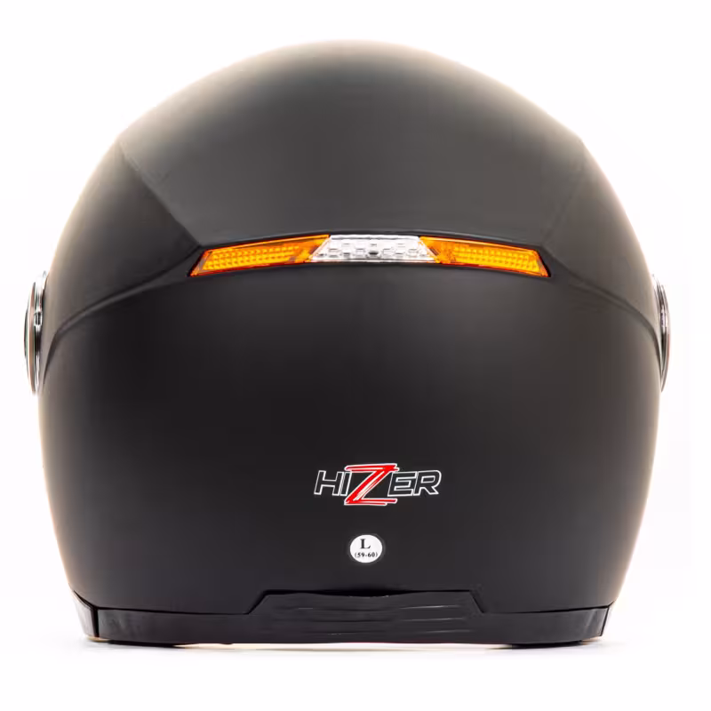 Мотошлем Hizer 219, черный матовый, размер S