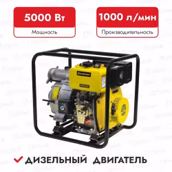 Мотопомпа дизельная CHAMPION DTP81E
