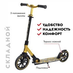 Самокат Tech Team Comfort 230R, золото