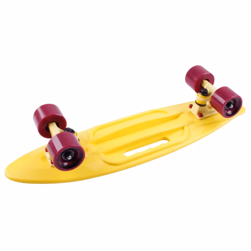 Скейтборд Tech Team Fishboard 23, желтый