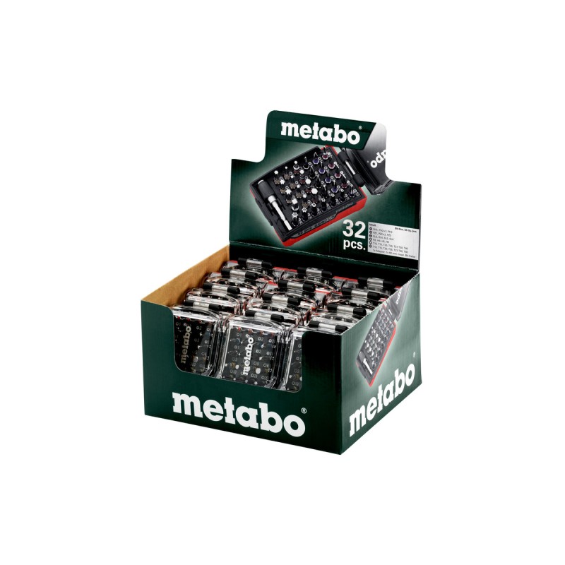 Набор бит METABO 32 предмета (биты+магн. держатель и адаптер для головок)