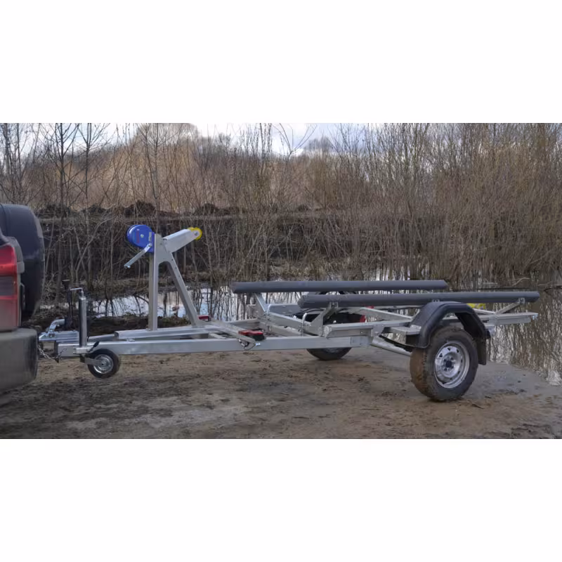 Прицеп лодочный одноосный ССТ 7132-13, ложементы, самосвал