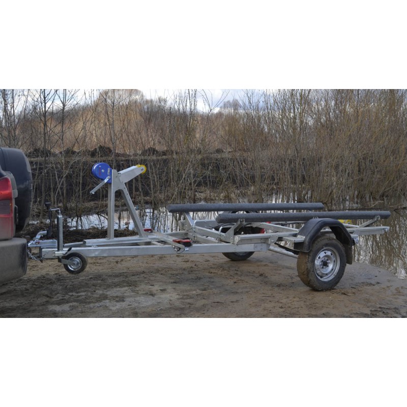 Прицеп лодочный одноосный ССТ 7132-13, ложементы, самосвал