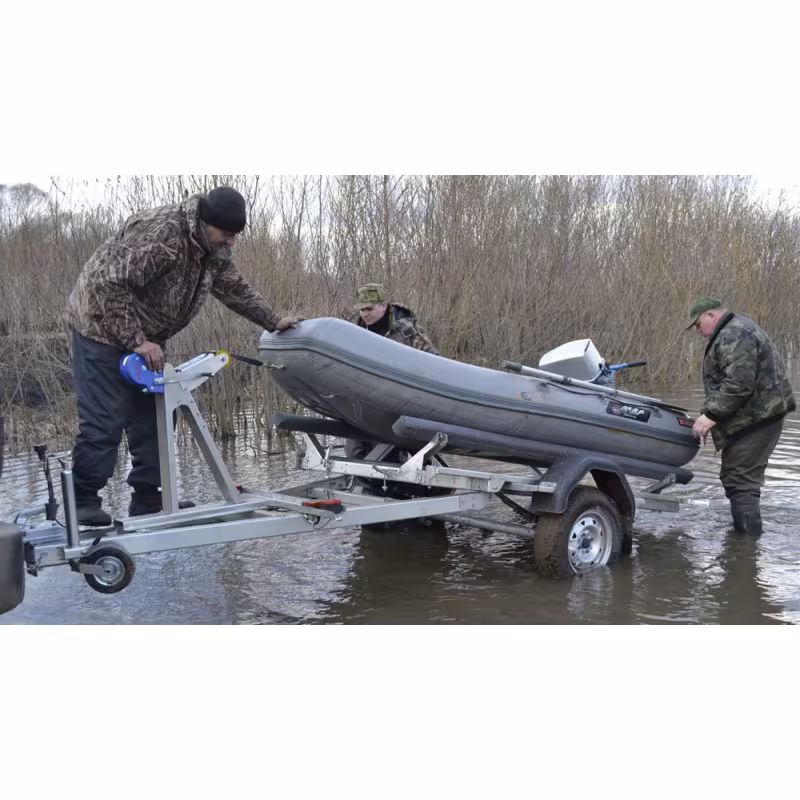 Прицеп лодочный одноосный ССТ 7132-13, ложементы, самосвал