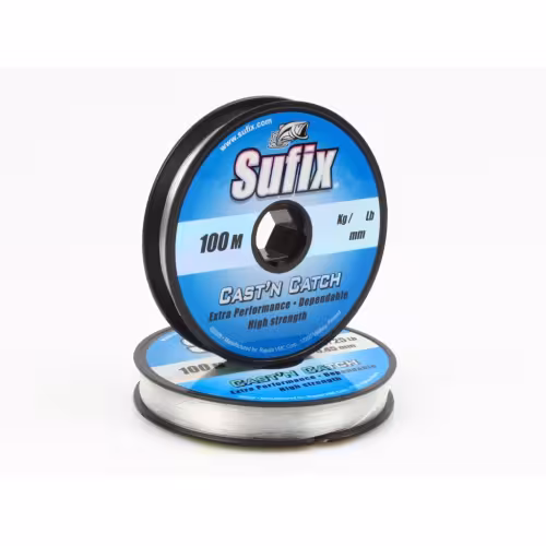 Леска монофильная Sufix Cast`n Catch x10, 0.20 мм, 2.5 кг, 100 м
