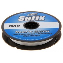 Леска Sufix Cast Catch x10, прозрачная, 100м., 0,55мм., 6,8кг