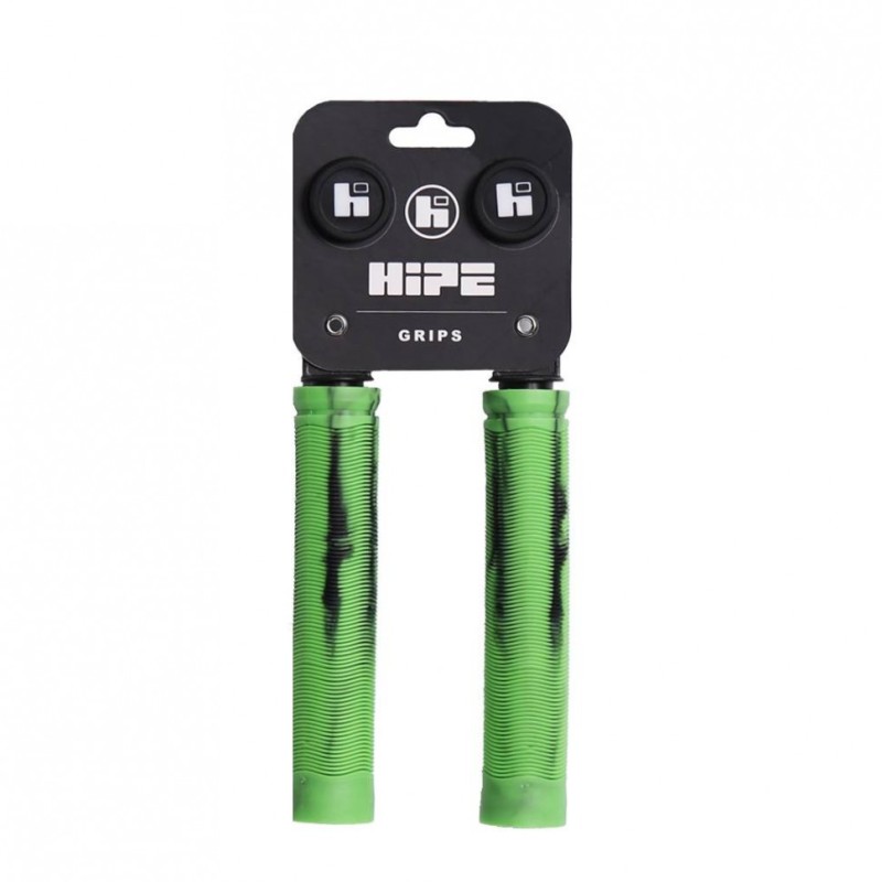 Грипсы для самоката Hipe 01 Duo 2507012, 155 мм, зеленый/черный