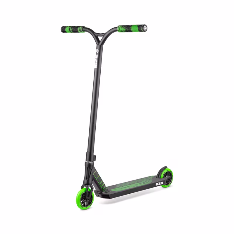 Самокат трюковой Hipe H10, черный/зеленый