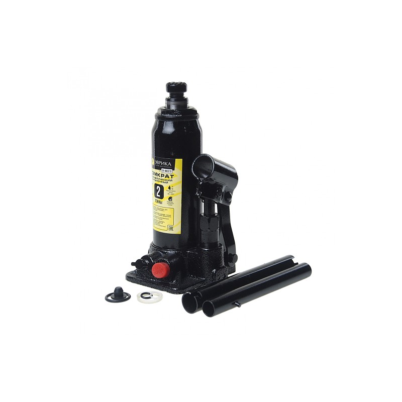 Домкрат бутылочный гидравлический Эврика ER-80021S, 2 т 