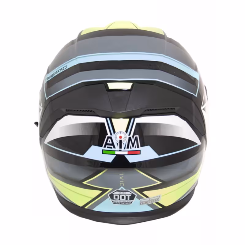 Мотошлем AiM JK526, желтый/серый/черный, размер М