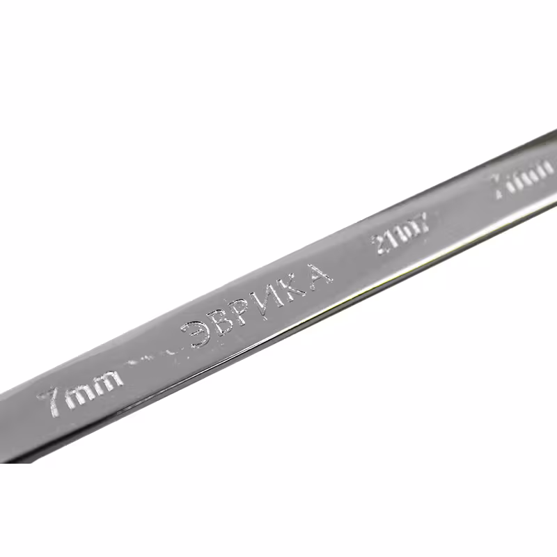 Ключ рожково-накидной Эврика ER-21107H, 7 мм