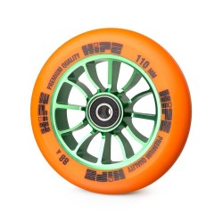 Колесо для самоката Hipe 01, 250103, 110mm Зеленый/оранжевый