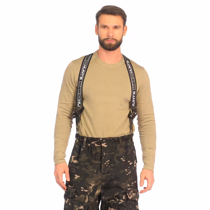 Костюм мужской Huntsman (Восток) Горка -5, ткань Рипстоп, черный камуфляж, размер 56-58, 170-176 см