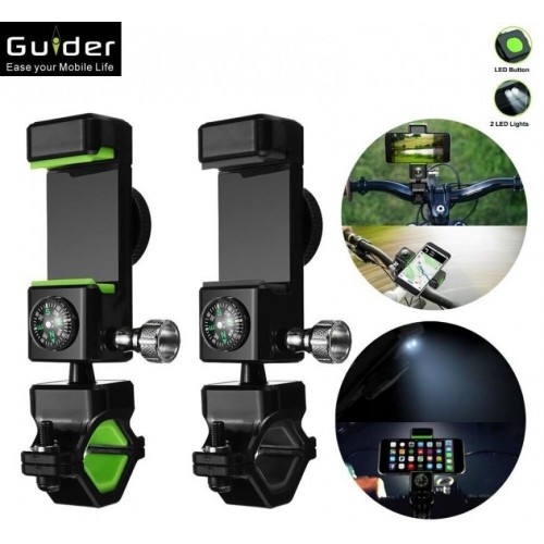 Держатель для смартфона GUDER GUDERQ003, 3,5" - 6,5", на руль, встроенный компас