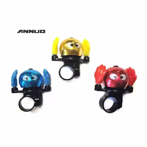 Звонок велосипедный ANNUO "Чуни - Муни", алюминий/пластик
