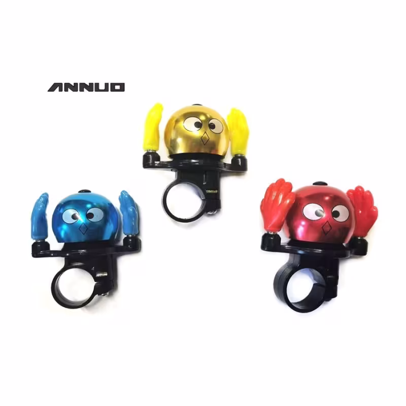 Звонок велосипедный ANNUO "Чуни - Муни", алюминий/пластик