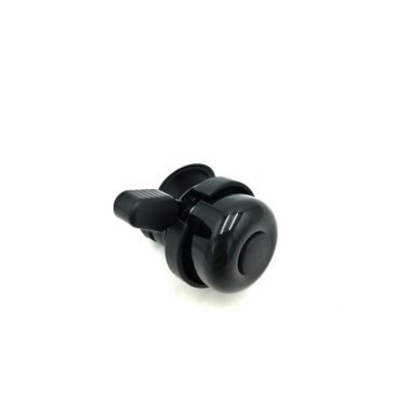 Звонок велосипедный ANNUO, 22P, алюминий/пластик, D40 mm, черный