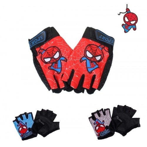 Велоперчатки детские Sport Boy Spider-Man, разноцветный