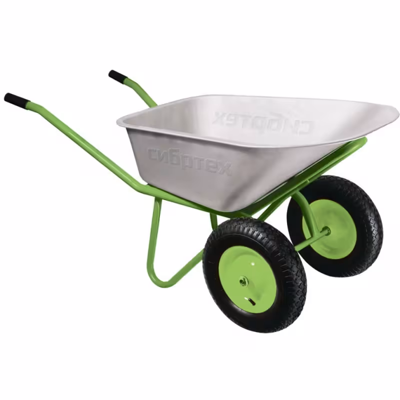 Тачка строительная двухколесная Сибртех, 90 л