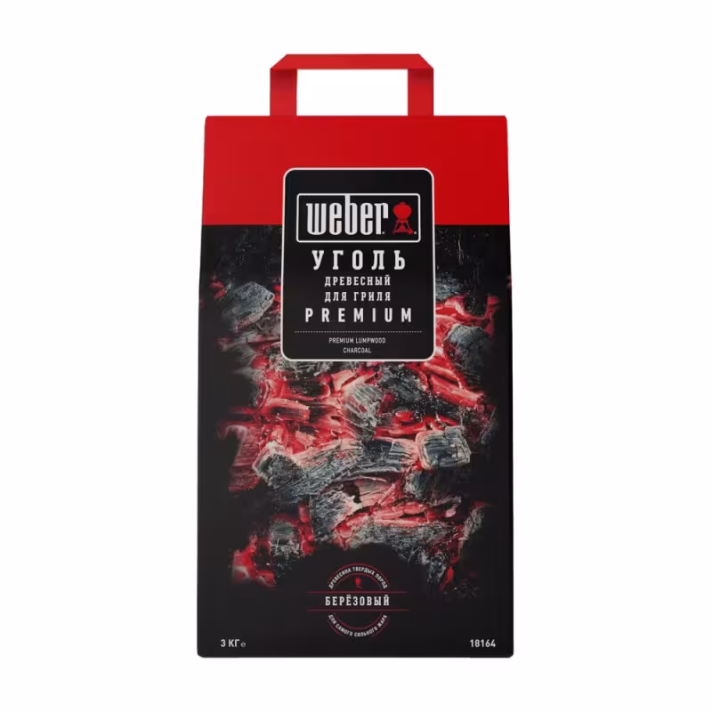 Уголь древесный Weber, 3кг