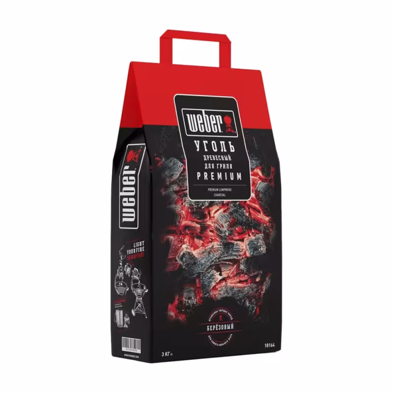 Уголь древесный Weber, 3кг