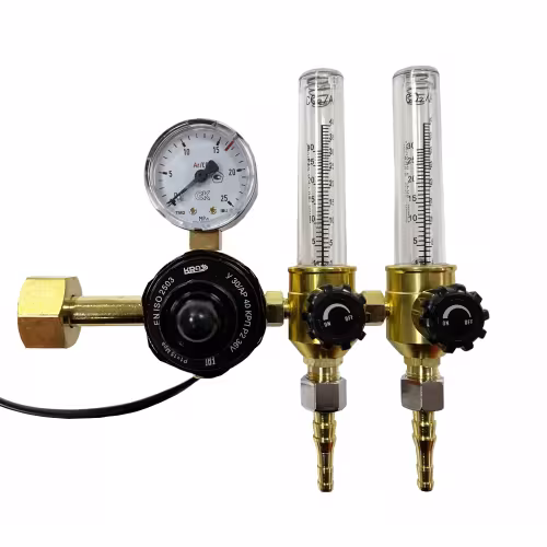 Регулятор аргон/углекислота с 2-мя ротаметрами У 30/АР 40 КРП Р2 220V KRASS