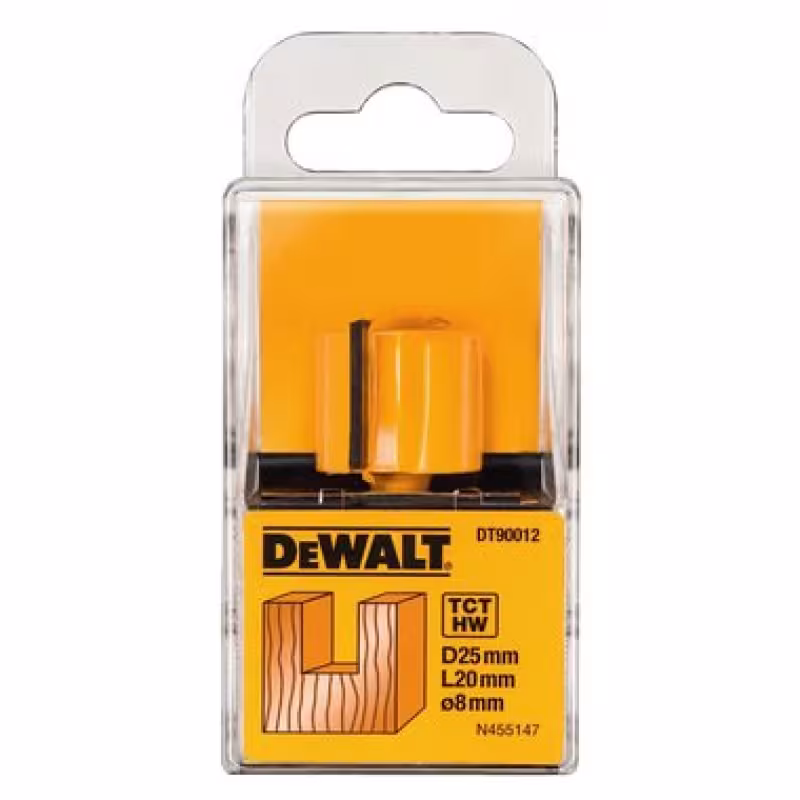 Фреза пазовая Dewalt DT90012-QZ, D=25 мм