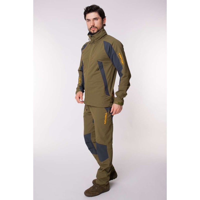 Костюм мужской Triton Gear Reptil, ткань SoftShell APEX, хаки, размер 48-50, 182-188 см