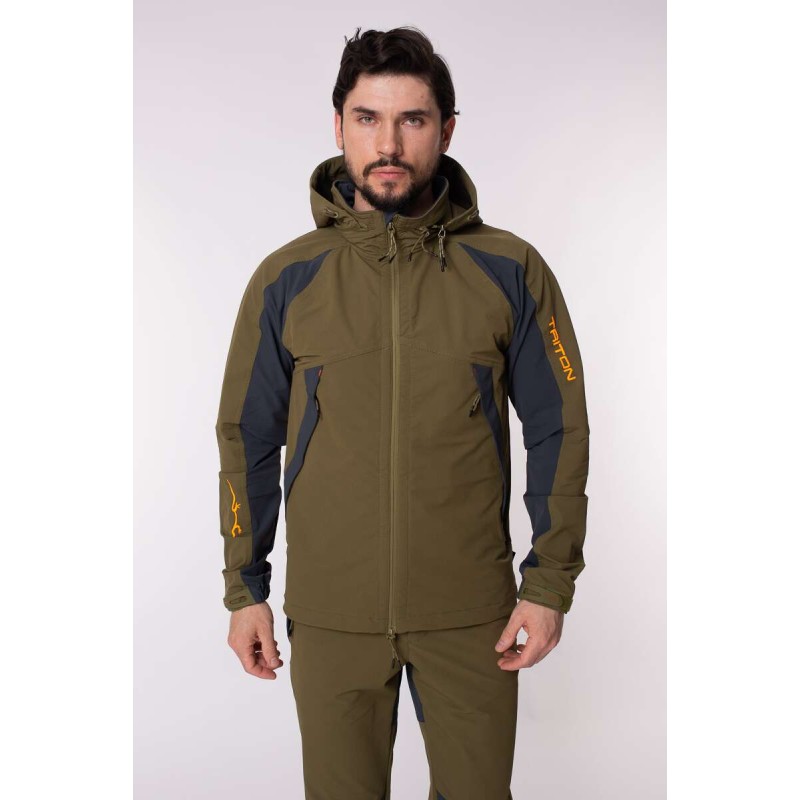 Костюм мужской Triton Gear Reptil, ткань SoftShell APEX, хаки, размер 48-50, 182-188 см