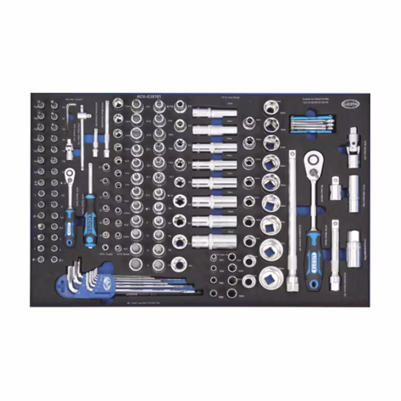 Тележка с набором инструментов Licota AWX-2602RTSEK01, 5 полок, 247 предметов