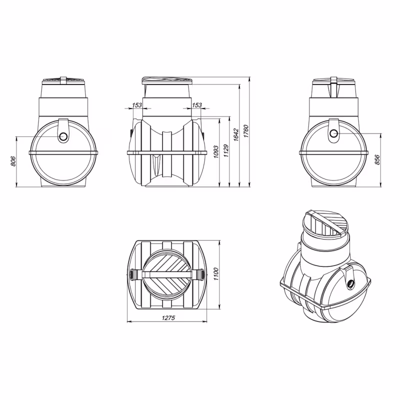 Септик ЭкоПром Rostok Мини, 1000 л