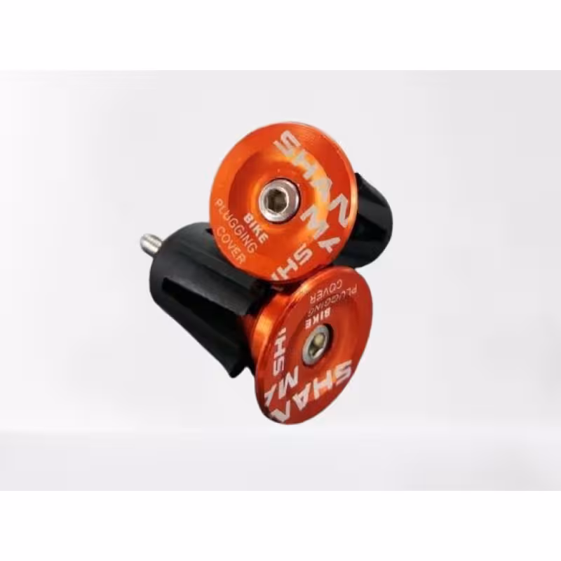 Баренды (заглушки руля) SHANMASHI (пара), алюминиевые, оранжевые