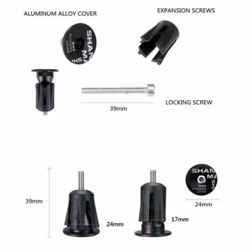 Баренды (заглушки руля) SHANMASHI (пара), алюминиевые, пурпурный