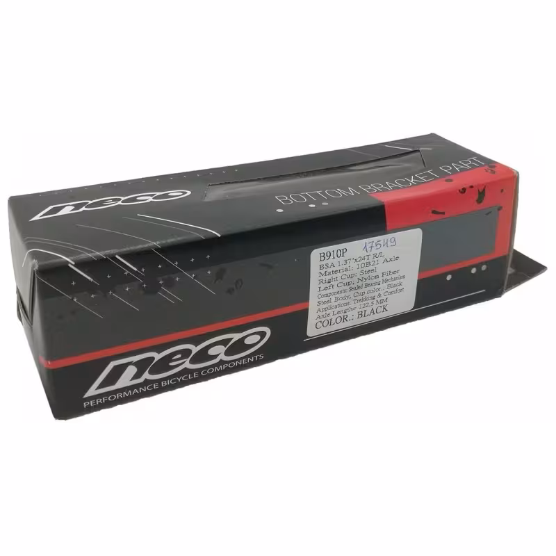 Каретка-картридж Neco B910 B910P-1225, 68x122,5 мм, картридж под квадрат SQR, стальные чашки