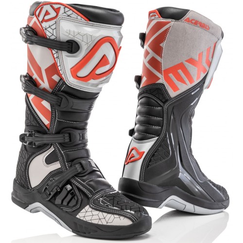 Мотоботы кроссовые Acerbis X-Team Boots Black/Grey, черный/серый, размер 43