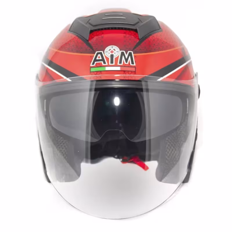 Мотошлем AiM JK526, красный, размер M