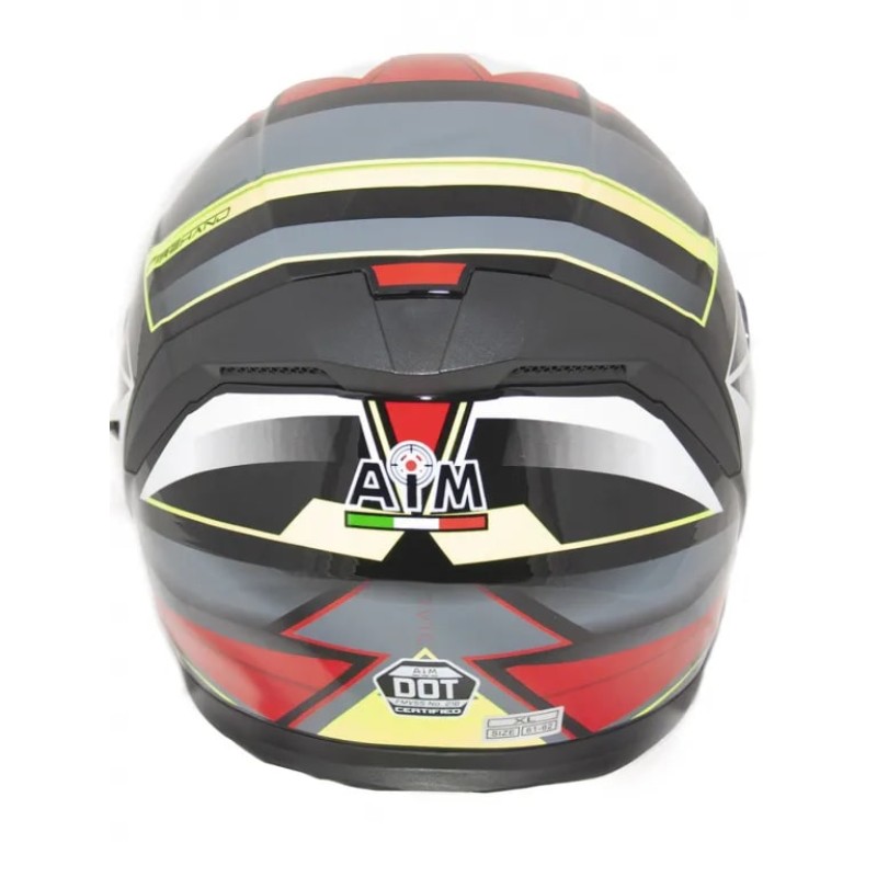 Мотошлем AiM JK526, красный, размер M