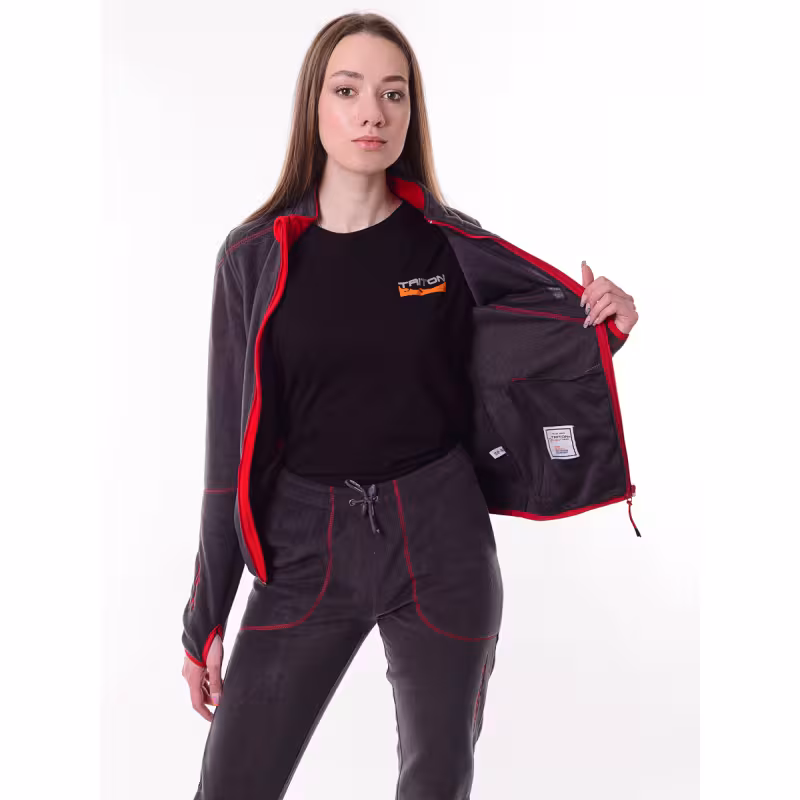 Костюм женский Triton Gear Рич, флис, серый, размер 52-54, 158-164 см